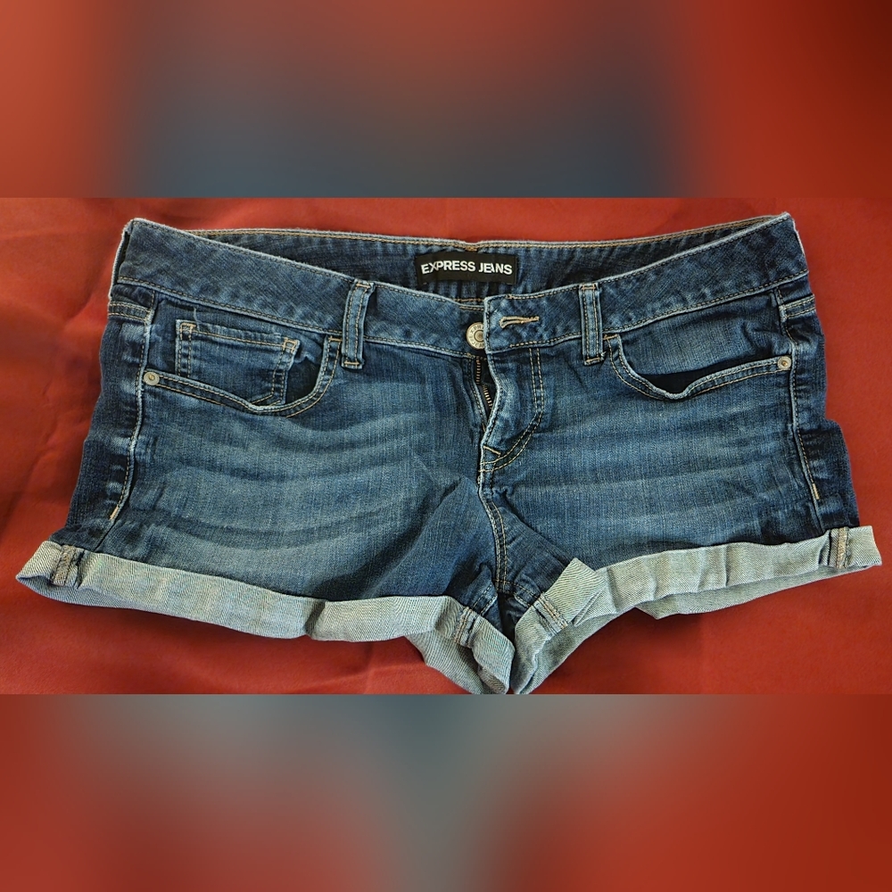 Express Cuffed Jean Shorts